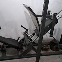 Pressa pesi palestra  fitness  crossfit + dischi