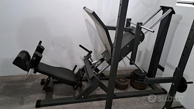 Pressa pesi palestra  fitness  crossfit + dischi