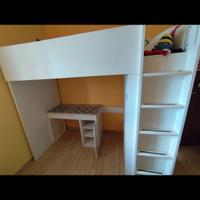 Letto soppalco con scrivania