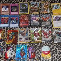lotto di carte pokemon rare, yu ghi oh e lamincard