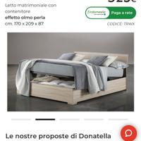 LETTO MATRIMONIALE MONDO CONVENIENZA