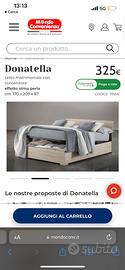 LETTO MATRIMONIALE MONDO CONVENIENZA