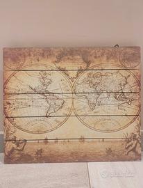 Quandro mappamondo antico!