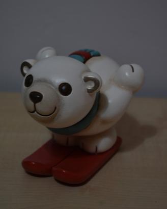 Statuina THUN Orso Polare sugli Sci