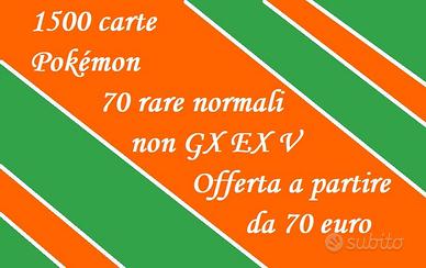 Pokémon GCC: 1500 carte, 70 rare non GX EX