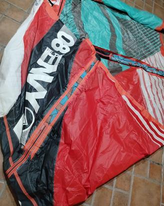 Kite 8 mt liquid force ENVY buono stato e barra