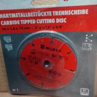 Disco da taglio con grana in Hartmetall Wurth
