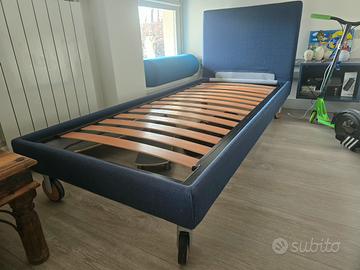 letto singolo con ruote