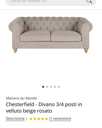 DIVANO CHESTERFIELD MAISON DU MONDE
