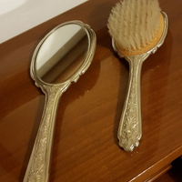 Set spazzola e specchio anni 60