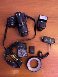 Nikon D3100 + 18-55mm + Flash - kit completo