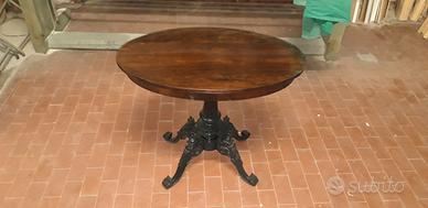 TAVOLINO OVALE D'EPOCA VINTAGE