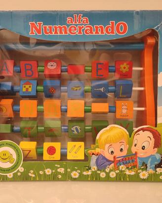 Abaco alfabeto in legno Lima Toys