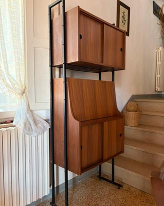 Libreria vintage anni 60 svedese