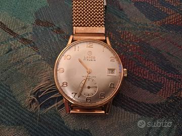 Orologio vintage Lanco placcato oro.