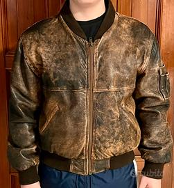 Giubbotto in vera pelle lavorazione artigianale