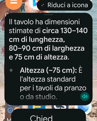 Parete attrezzata e tavolo