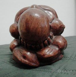 Yogi o uomo Buddha statua in legno 
