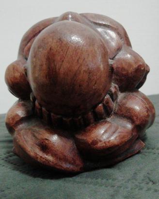 Yogi o uomo Buddha statua in legno 
