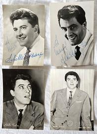 4 fotografie di Achille Togliani con autografo