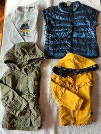 Set 4 capi bimba 9/12 mesi