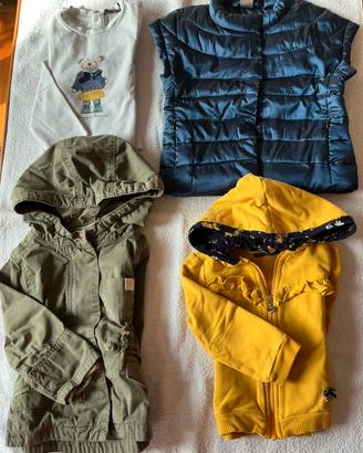Set 4 capi bimba 9/12 mesi