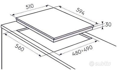 Piano Cottura 4 Fuochi Electrolux 60cm