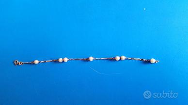 BRACCIALE IN ORO E PERLE