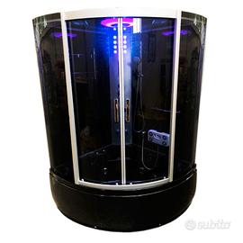 Vasca Doccia idromassaggio nera 130 x 130 Vienna