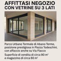 Negozio con vetrine su 3 lati - Abano Terme