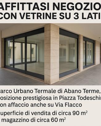 Negozio con vetrine su 3 lati - Abano Terme