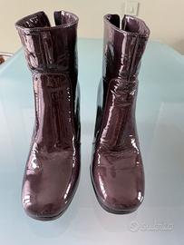 Stivalli pelle vernice donna Guya