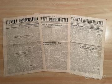 Giornali L’unità Democratica CLN Modena
