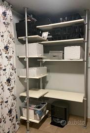 scaffalatura per cabina armadio ikea