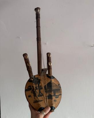 Kora Africano Banjo Decorativo vintage