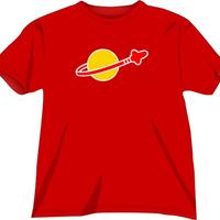 Maglietta rossa Classic Lego Space Logo