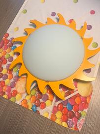 Plafoniera a forma di sole