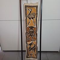 Grande pannello etnico africano dipinto a mano 