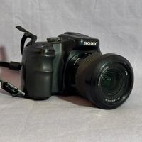 Sony Alpha 100 con 2 obiettivi