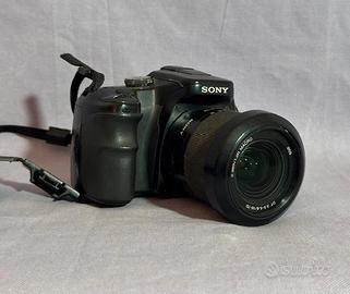 Sony Alpha 100 con 2 obiettivi
