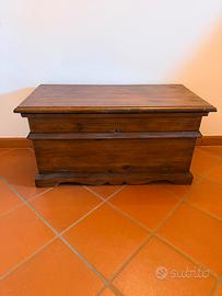 Cassapanca antiquariato apertura frontale