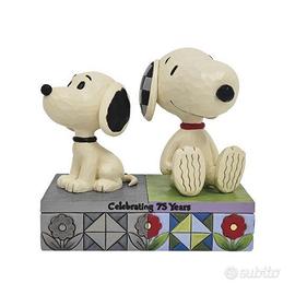 Statuetta Snoopy Peanuts Enesco 75° Anniversario