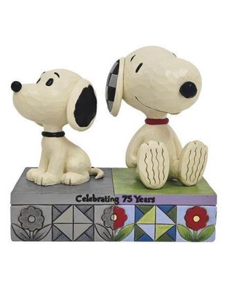 Statuetta Snoopy Peanuts Enesco 75° Anniversario