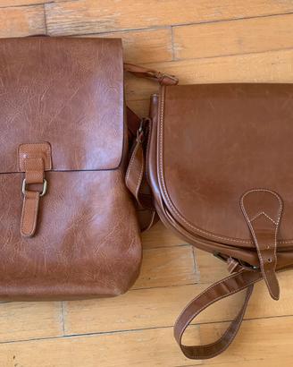 Borsa con tracolla e zaino