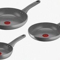 Lagostina Risorsa, Set Padelle Antiaderenti, 3 Pad