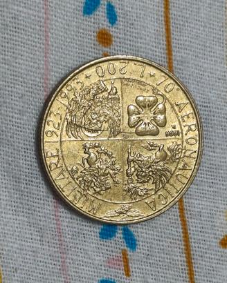  200 lire - 70º areonautica militare 1923-1993