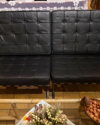 2 x Poltroncine Sedie Barcelona (Knoll Replica)