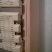 Rete ortopedica con doghe legno regolabili 190x80