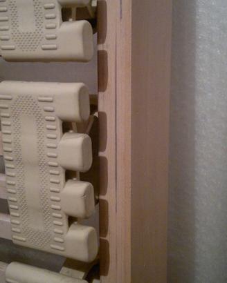 Rete ortopedica con doghe legno regolabili 190x80
