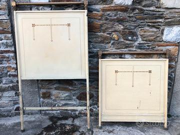 Due testate letto vintage originale, singolo